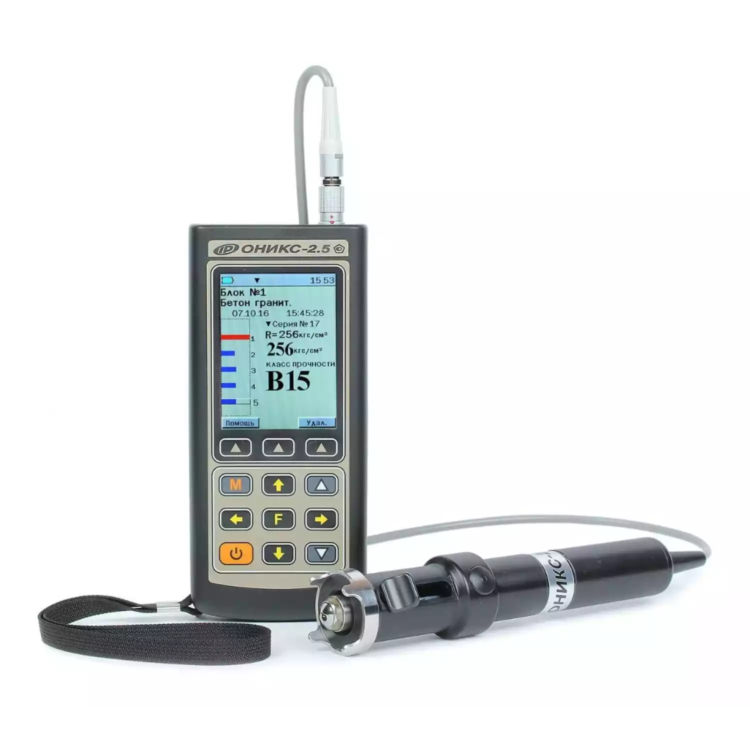 Электронный склерометр (измеритель прочности строительных материалов, дефектоскоп) ОНИКС-2.6 - 1