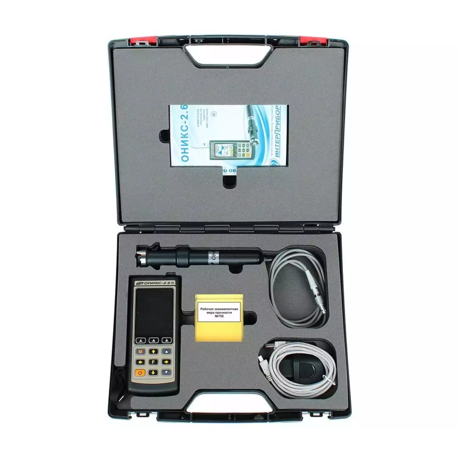 Электронный склерометр (измеритель прочности строительных материалов, дефектоскоп) ОНИКС-2.6 - 3