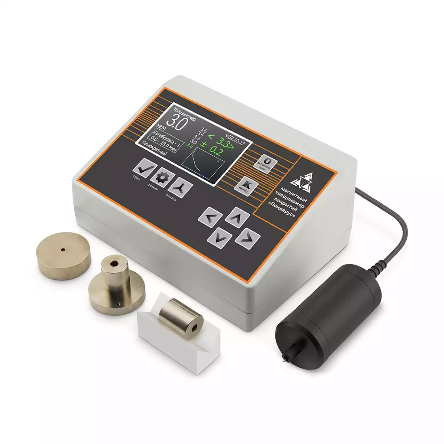 Магнитно-вихретоковый толщиномер покрытий Пондерус - 1