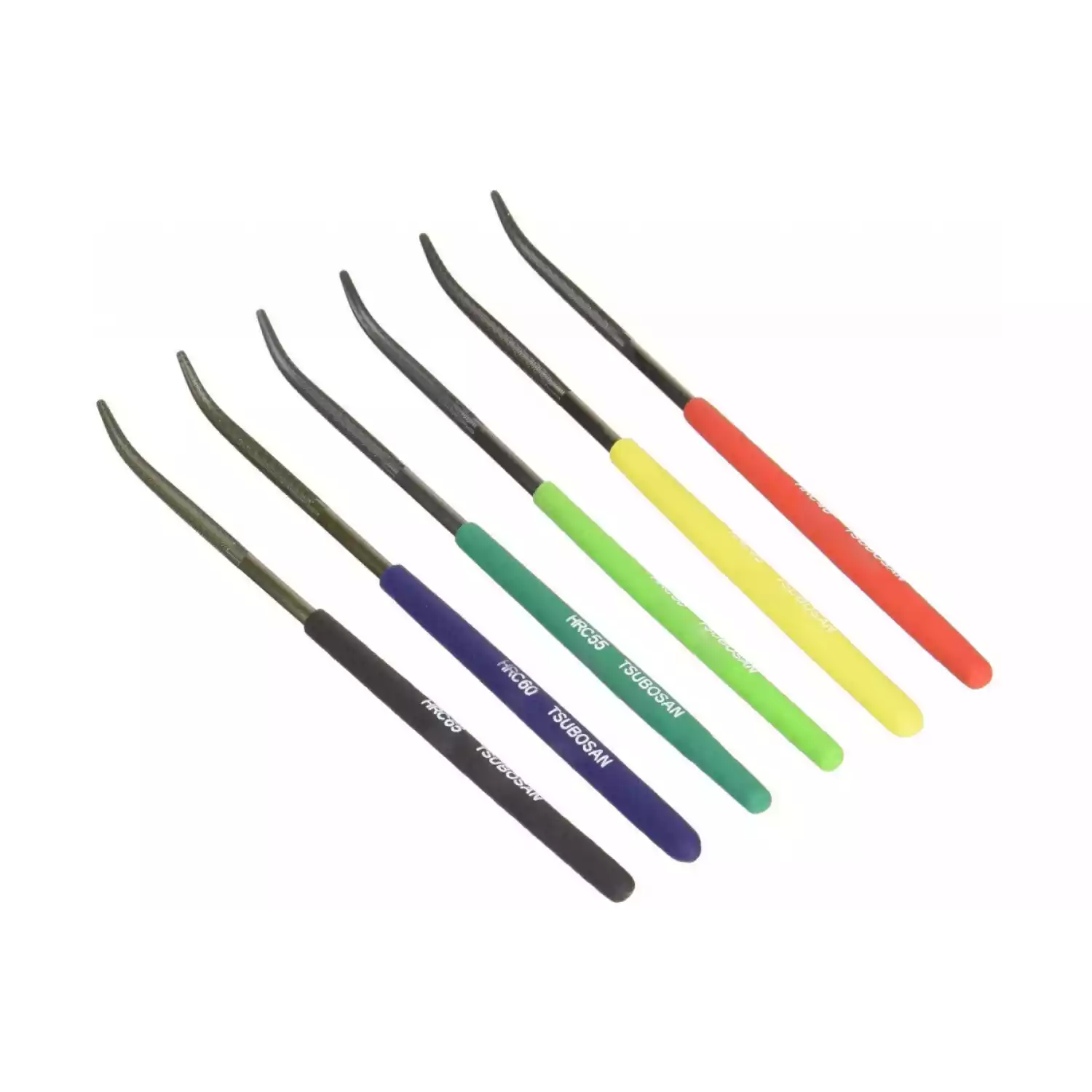 Твердомеры царапающие (тарированные напильники) Tsubosan (комплект из 6 шт) - 4