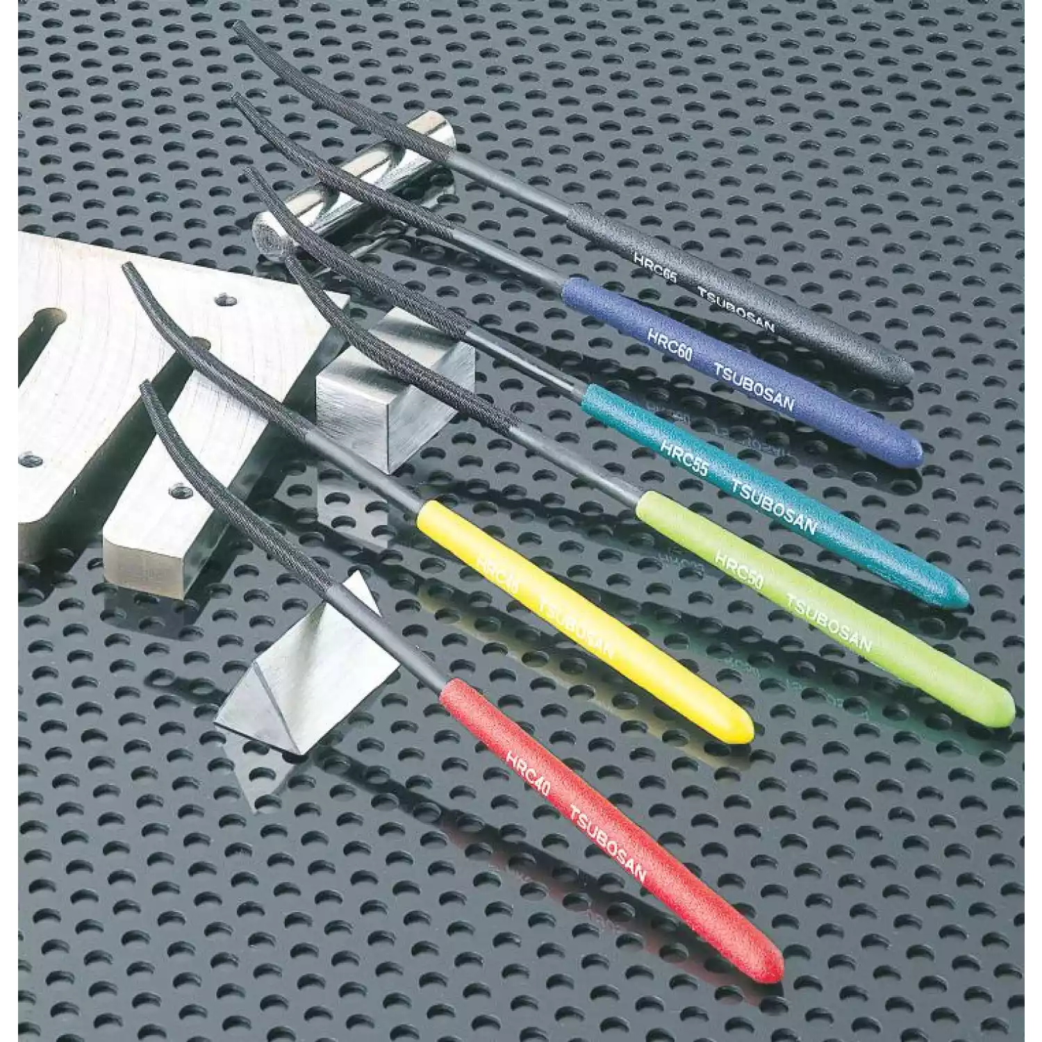 Твердомеры царапающие (тарированные напильники) Tsubosan (комплект из 6 шт) - 10