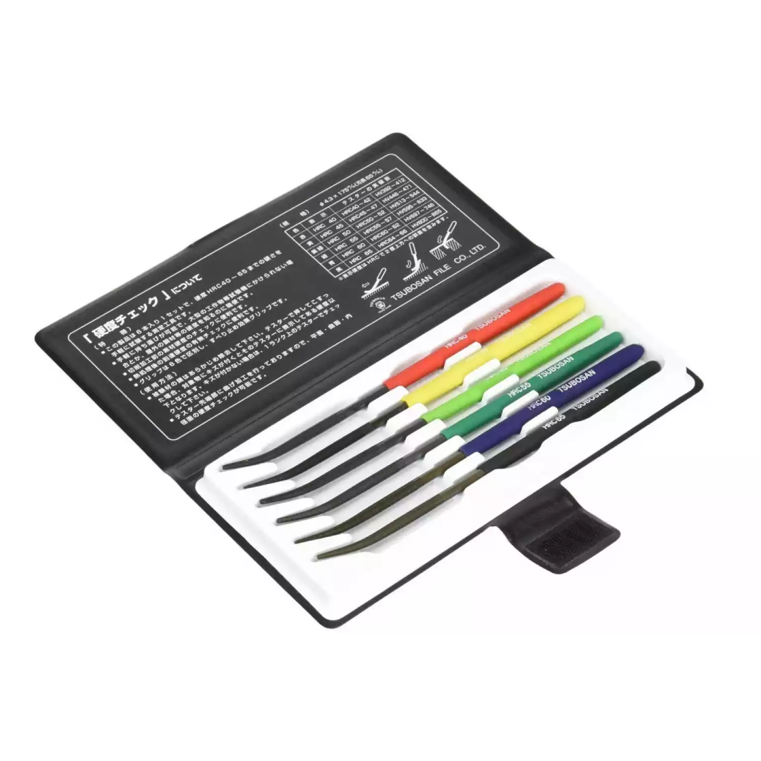 Твердомеры царапающие (тарированные напильники) Tsubosan (комплект из 6 шт) - 3