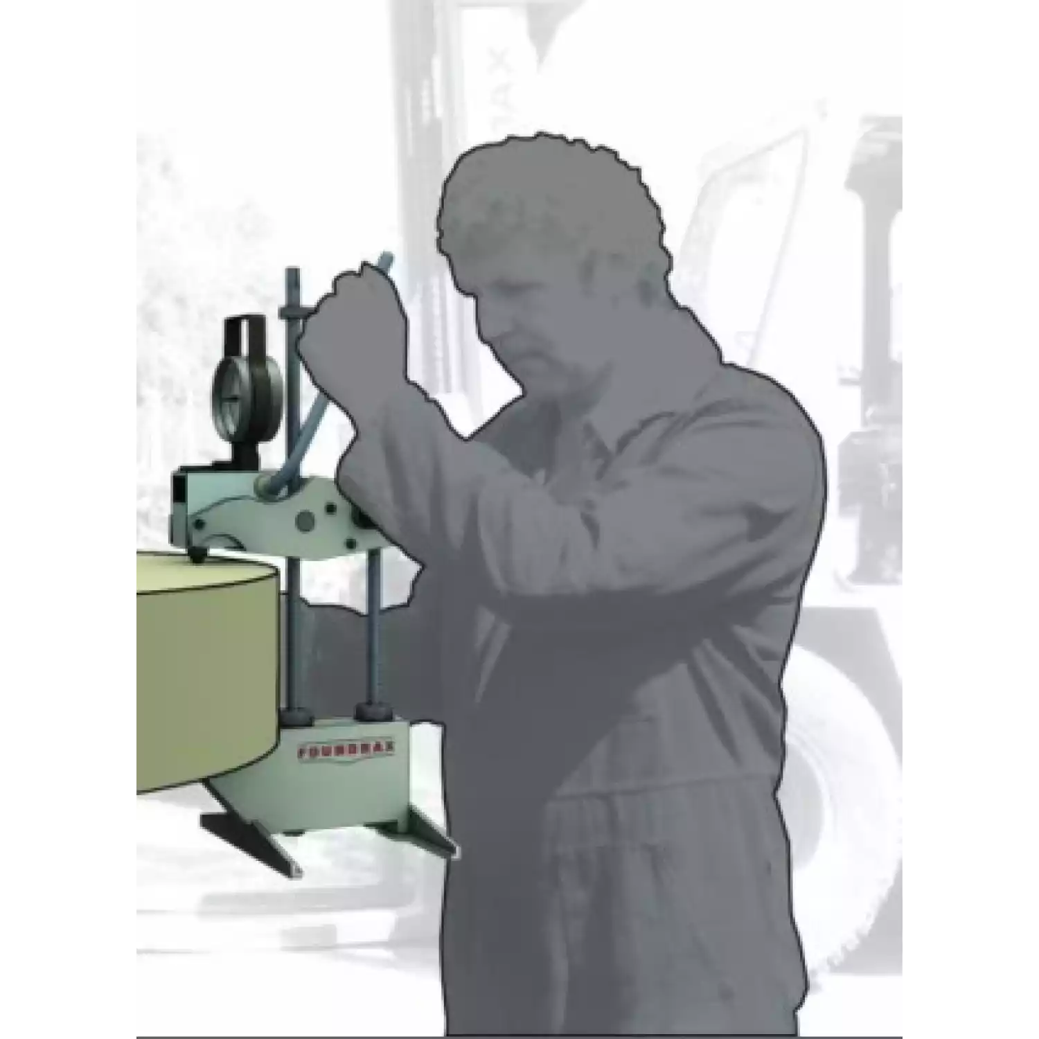 Твердомер металлов переносной гидравлический по Бринеллю King Portable Brinell Tester - 4