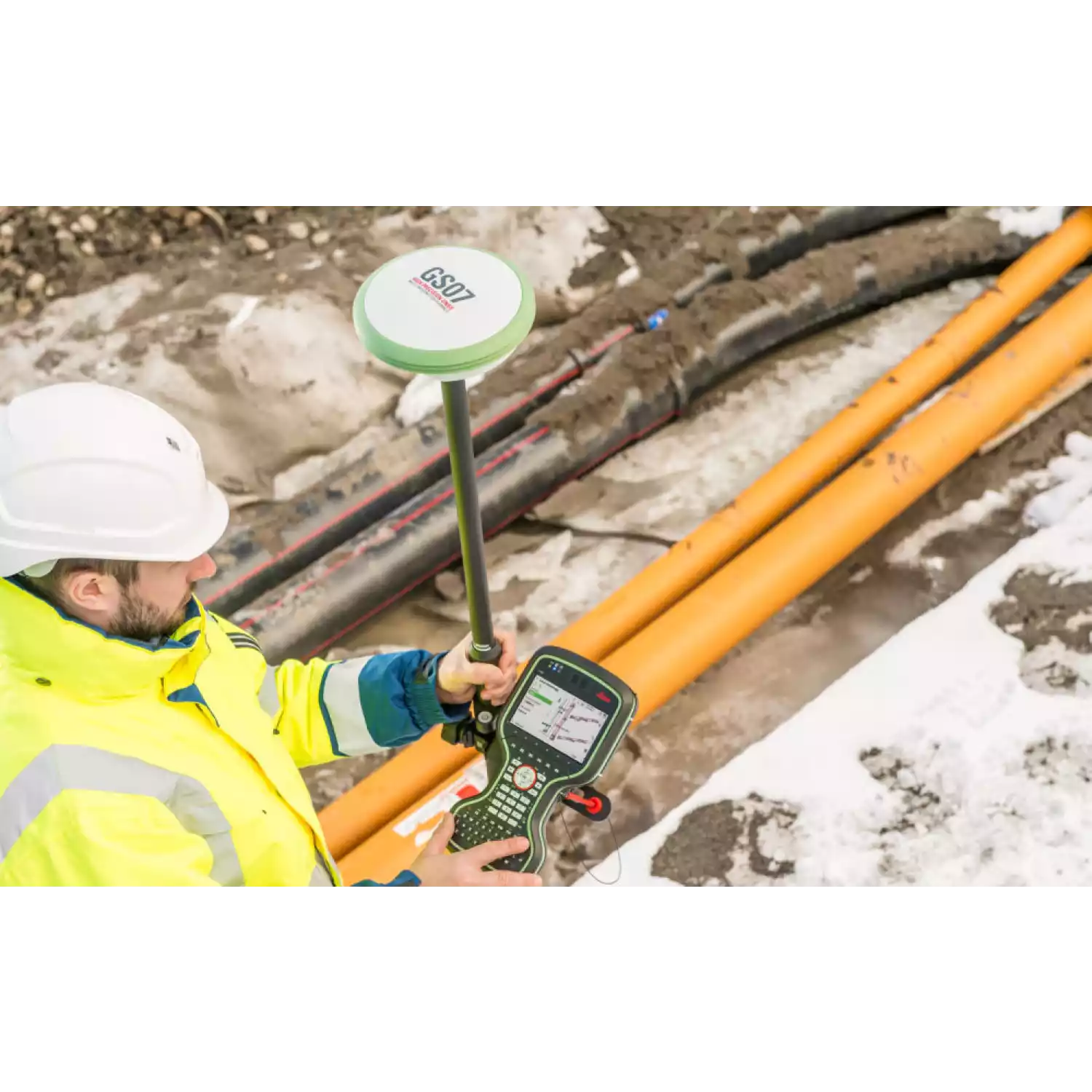 GNSS-приемник Leica GS07 GSM Disto с контроллером Leica CS20 - 5