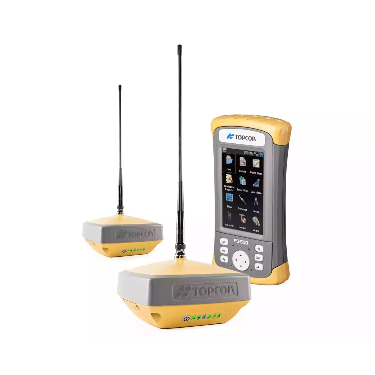 Комплект из двух приемников Topcon Hiper VR UHF/GSM и контроллера FC-500 - 1
