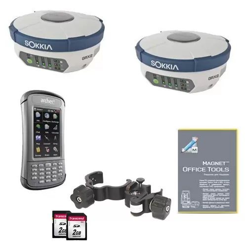 Комплект из двух приемников Sokkia GRX3 с модемами UHF/GSM и контроллера Archer2 - 2