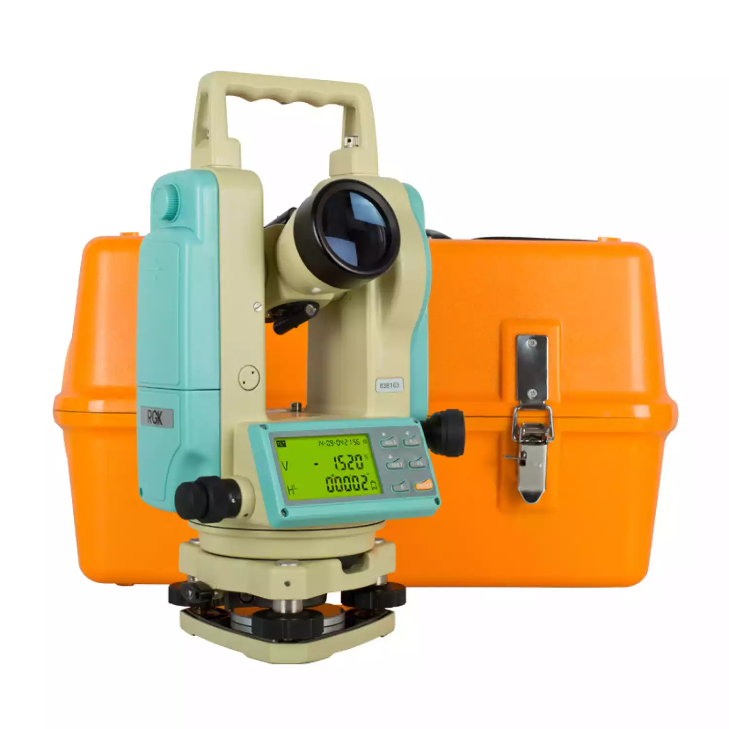 Комплект теодолит RGK T-02 (оптический отвес) с поверкой штатив рейка - 3 в 1 - 4
