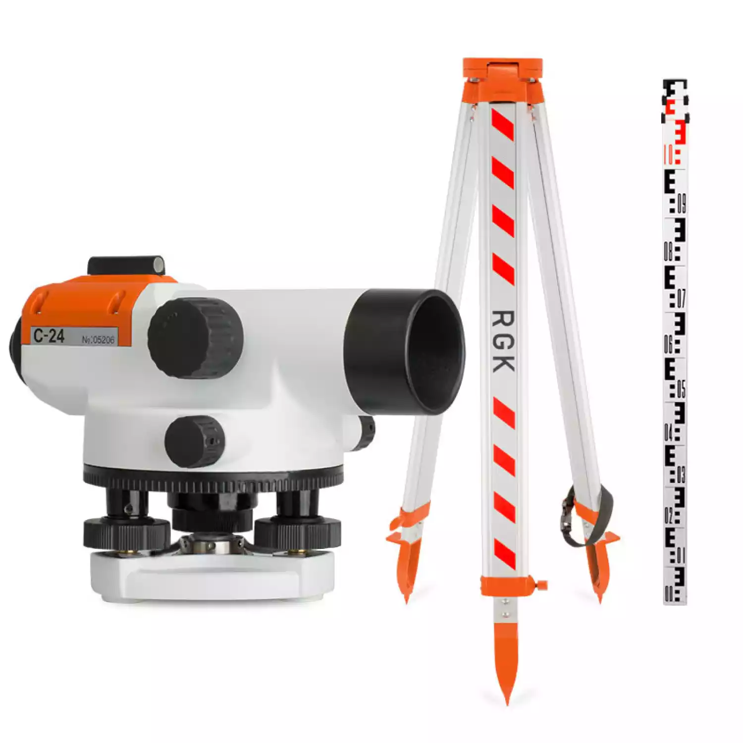 Комплект оптический нивелир RGK C-24 штатив рейка - 3 в 1 - 1