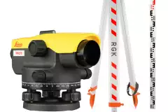 Комплект оптический нивелир Leica NA 320 штатив рейка - 3 в 1