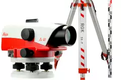 Комплект оптический нивелир Leica NA 730 plus штатив рейка - 3 в 1 с поверкой