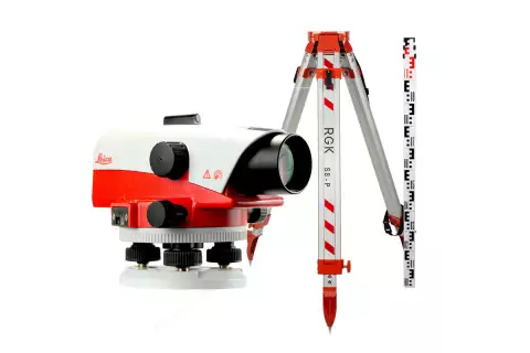 Комплект оптический нивелир Leica NA 730 plus штатив рейка - 3 в 1 с поверкой