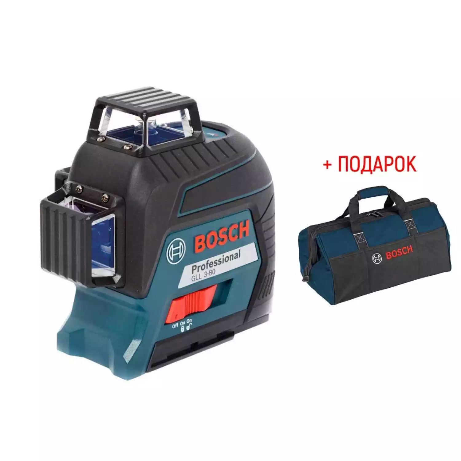 Лазерный уровень Bosch GLL 3-80 + кейс (0.601.063.S00) - 1
