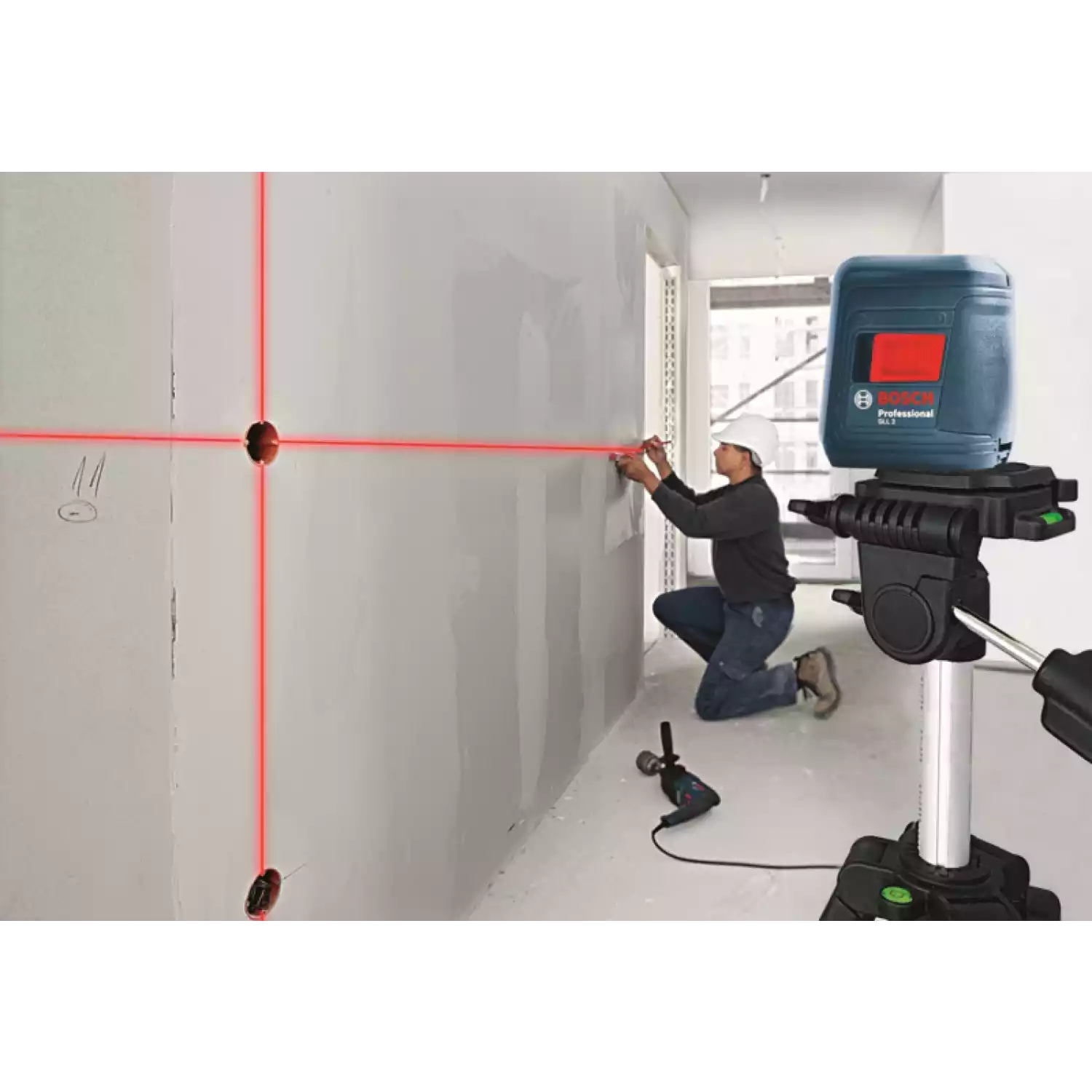 Лазерный уровень BOSCH GLL 2 с держателем MM2 - 5