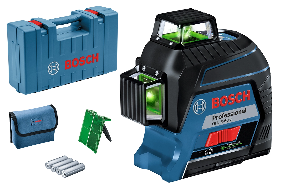 Лазерный уровень Bosch GLL 3-80 G Professional (0.601.063.Y00) - 3