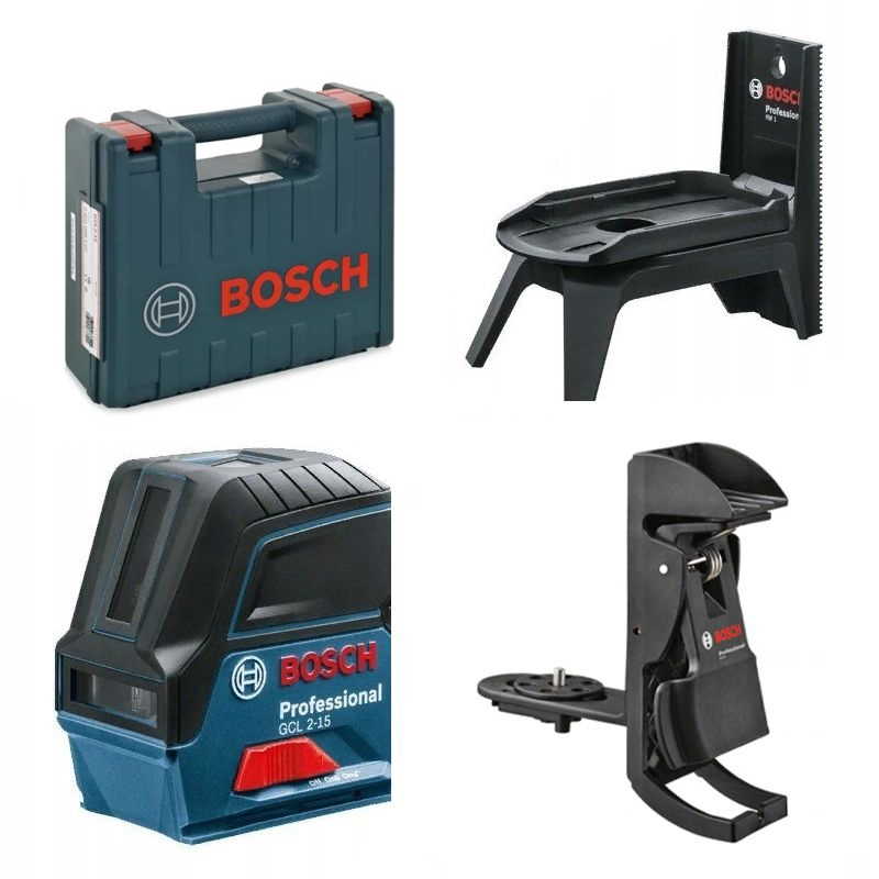 Лазерный уровень Bosch GCL 2-15 Professional + RM1 + BM3 + кейс (0.601.066.E02) - 1