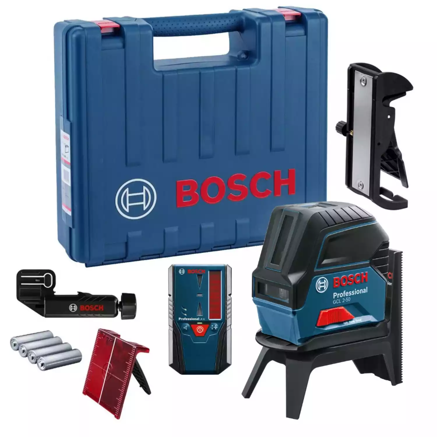 Лазерный уровень BOSCH GCL 2-50 + RM1 + BM3 + LR6 + кейс - 2