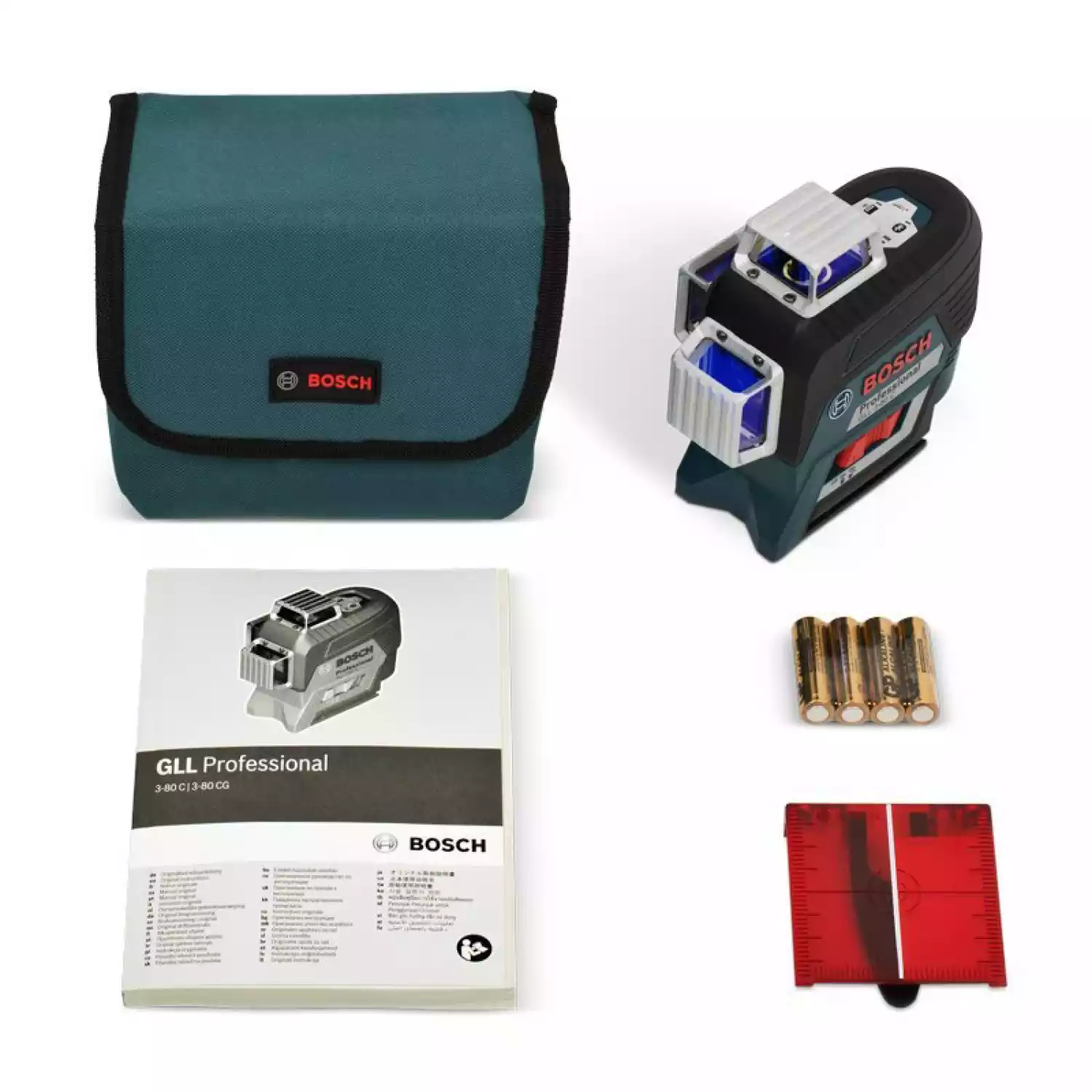 Лазерный уровень Bosch GLL 3-80 C + вкладка под L-BOXX (0.601.063.R00) - 4