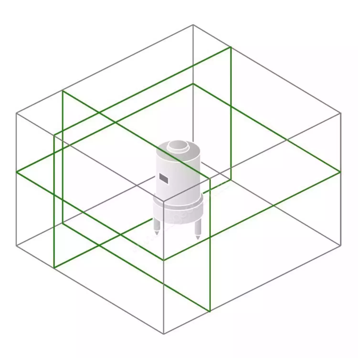 Лазерный уровень Bosch GLL 3-80 CG + BM 1 + GBA 12V + L-Boxx (0.601.063.T00) - 6