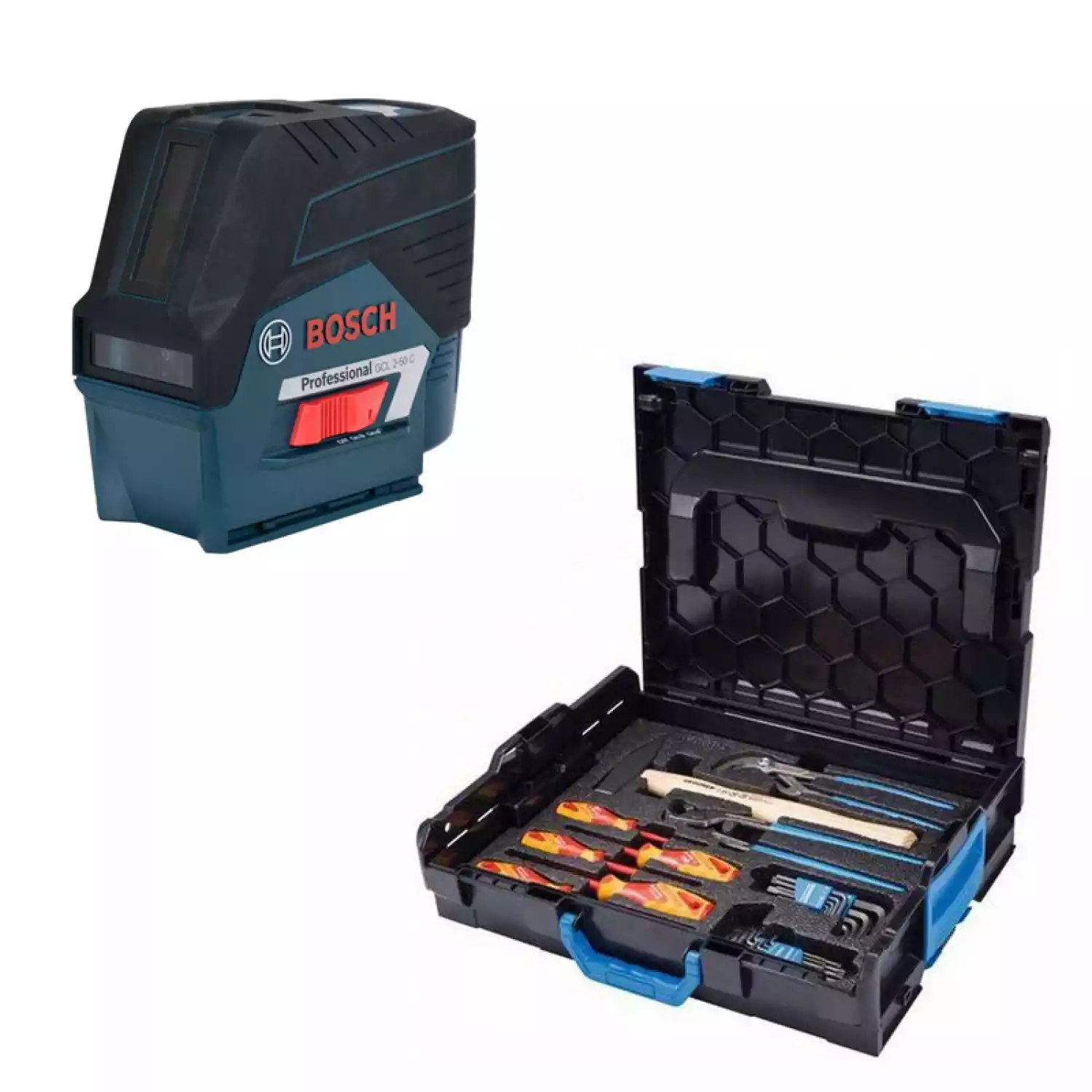 Лазерный уровень Bosch GCL 2-50 C+RM2+BM 3 clip L-Boxx+GEDORE set (0.615.994.0KH) - 5