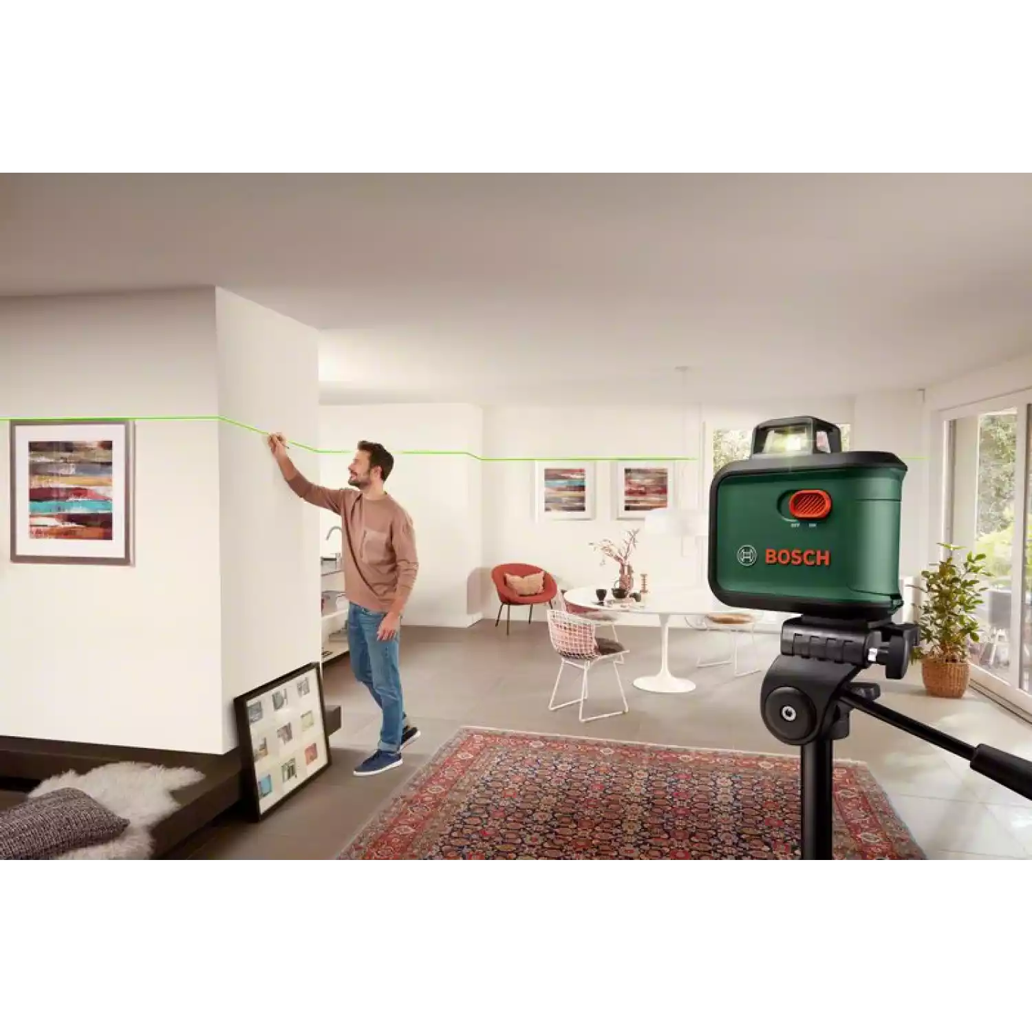 Лазерный нивелир Bosch AdvancedLevel 360 + штатив - 4