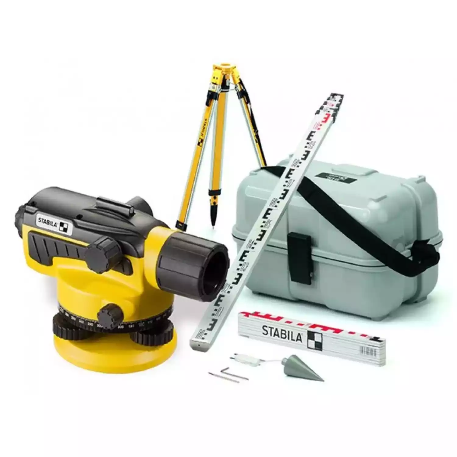 Оптический нивелир STABILA OLS 26 + штатив BST-S + рейка TNL 500 - 1