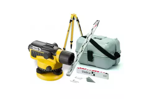 Оптический нивелир STABILA OLS 26 + штатив BST-S + рейка TNL 500