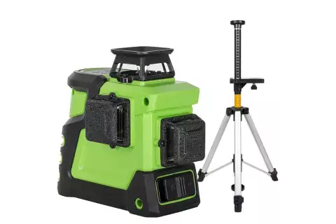 Лазерный уровень RGK PR-3G + штанга-упор RGK CG-2