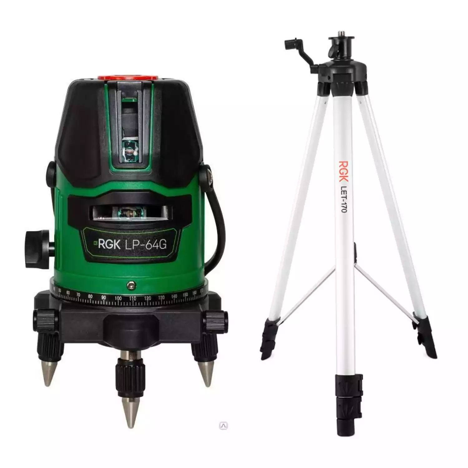 Лазерный уровень RGK LP-64G + штатив RGK LET-170 - 1