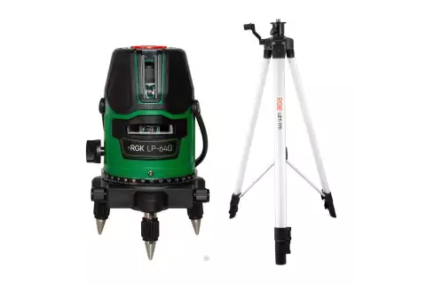 Лазерный уровень RGK LP-64G + штатив RGK LET-170