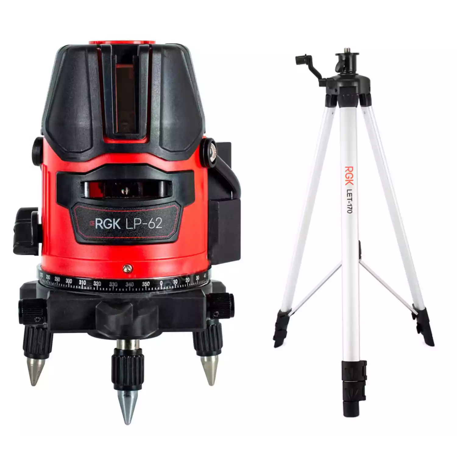 Лазерный уровень RGK LP-62 + штатив RGK LET-170 - 1