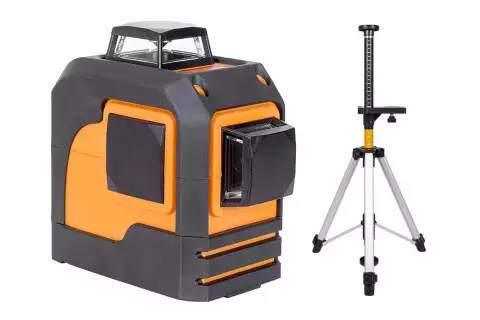 Лазерный уровень RGK PR-2M + штанга-упор RGK CG-2
