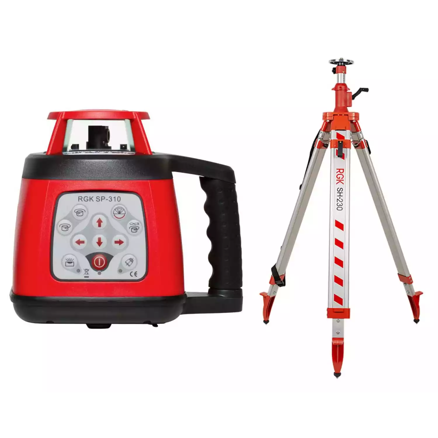 Ротационный нивелир RGK SP-310 + штатив RGK SH-230 - 1