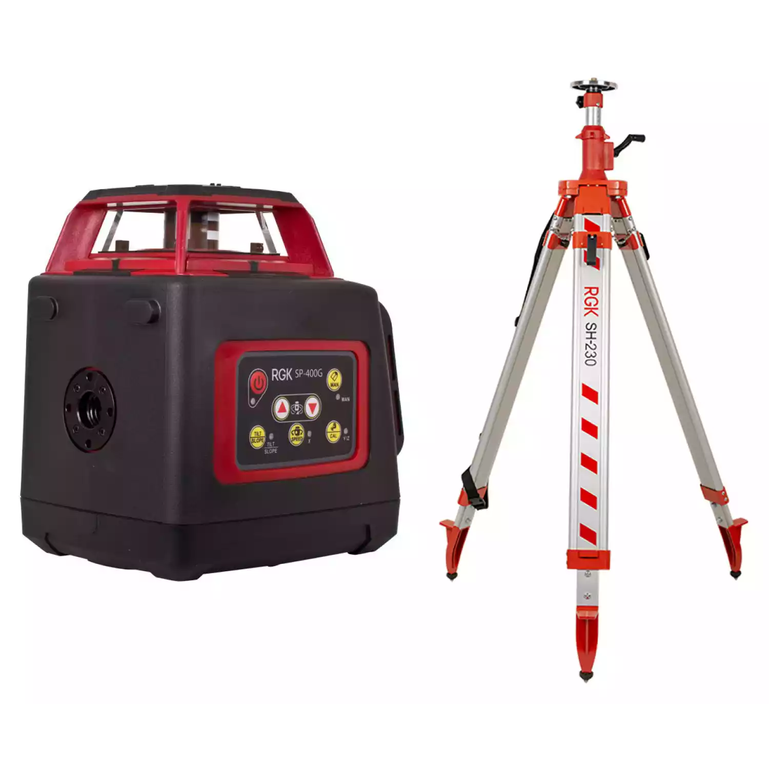 Ротационный нивелир RGK SP-400G + штатив RGK SH-230 - 1
