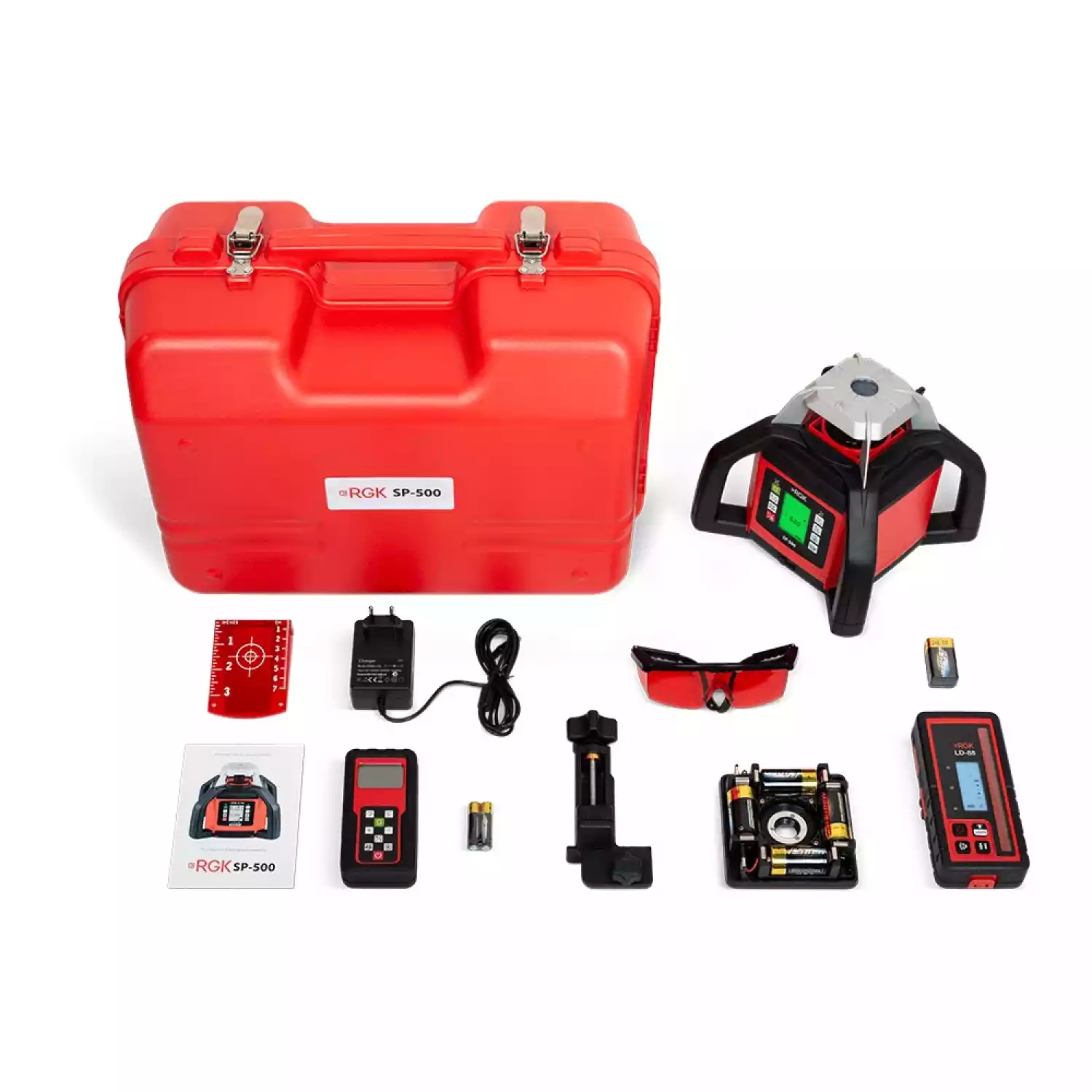 Ротационный нивелир RGK SP-500 + штатив RGK SH-230 - 4