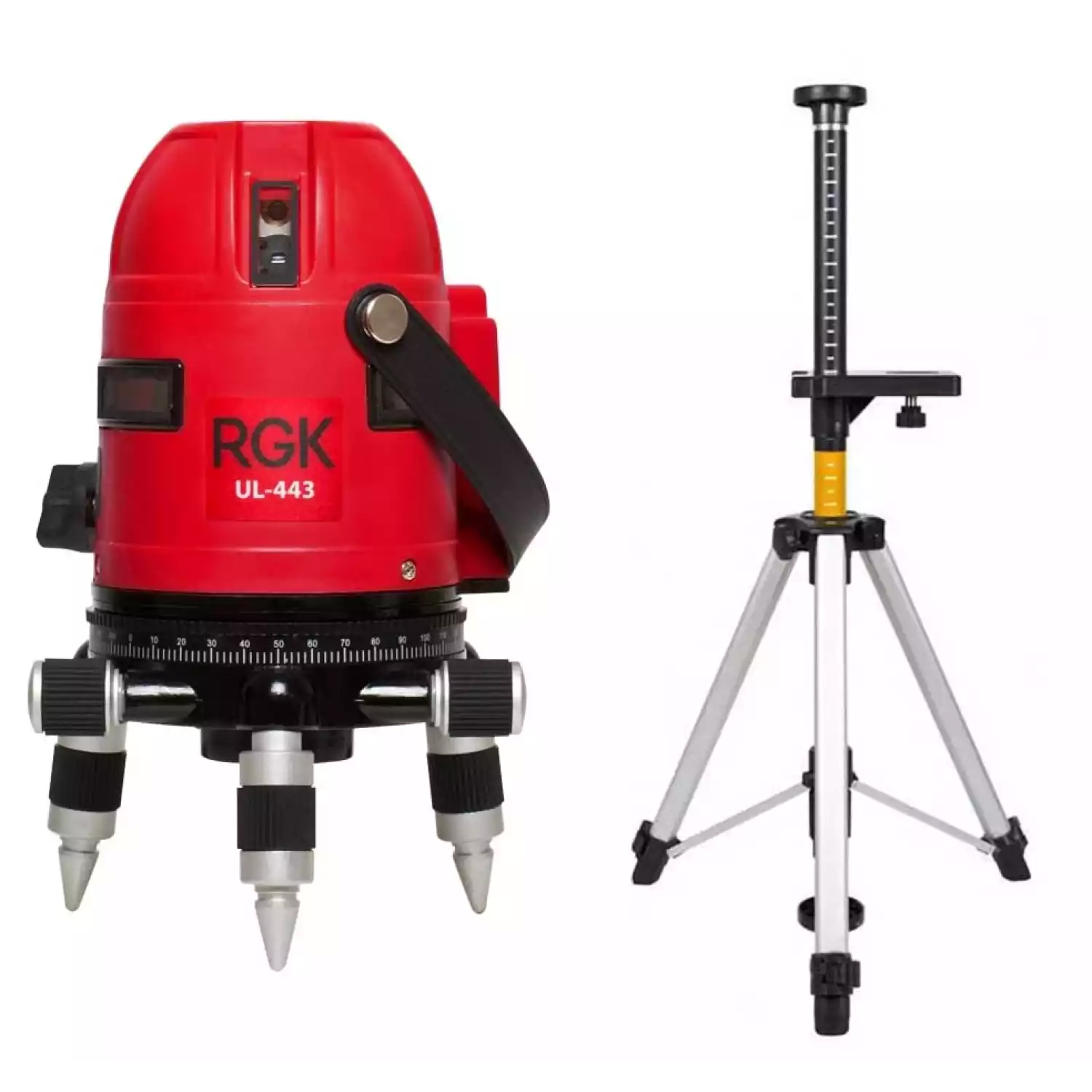 Лазерный уровень RGK UL-443 + штанга-упор RGK CG-2 - 1