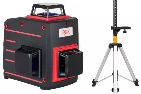 Лазерный уровень RGK PR-3A + штанга-упор RGK CG-2