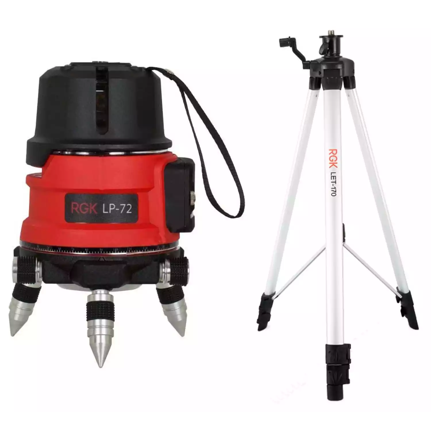 Лазерный уровень RGK LP-72 + штатив RGK LET-170 - 1
