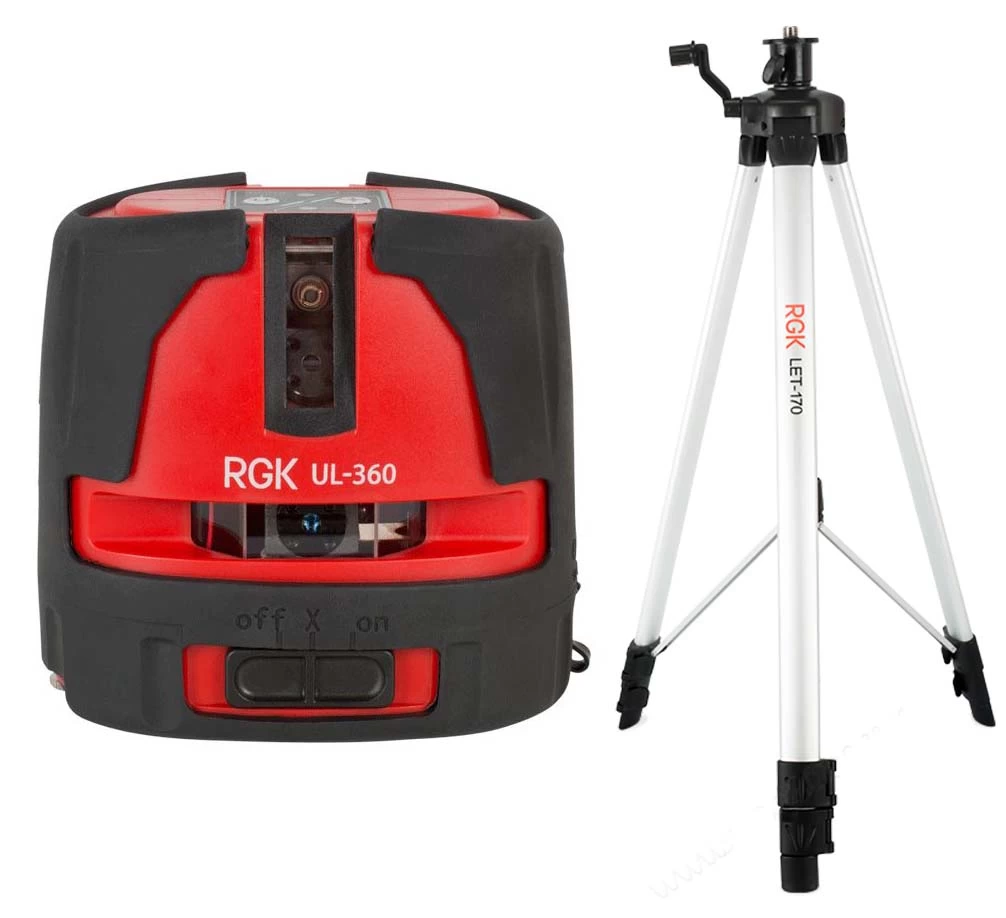 Лазерный уровень RGK UL-360 + штатив RGK F170 - 1