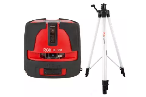 Лазерный уровень RGK UL-360 + штатив RGK F170