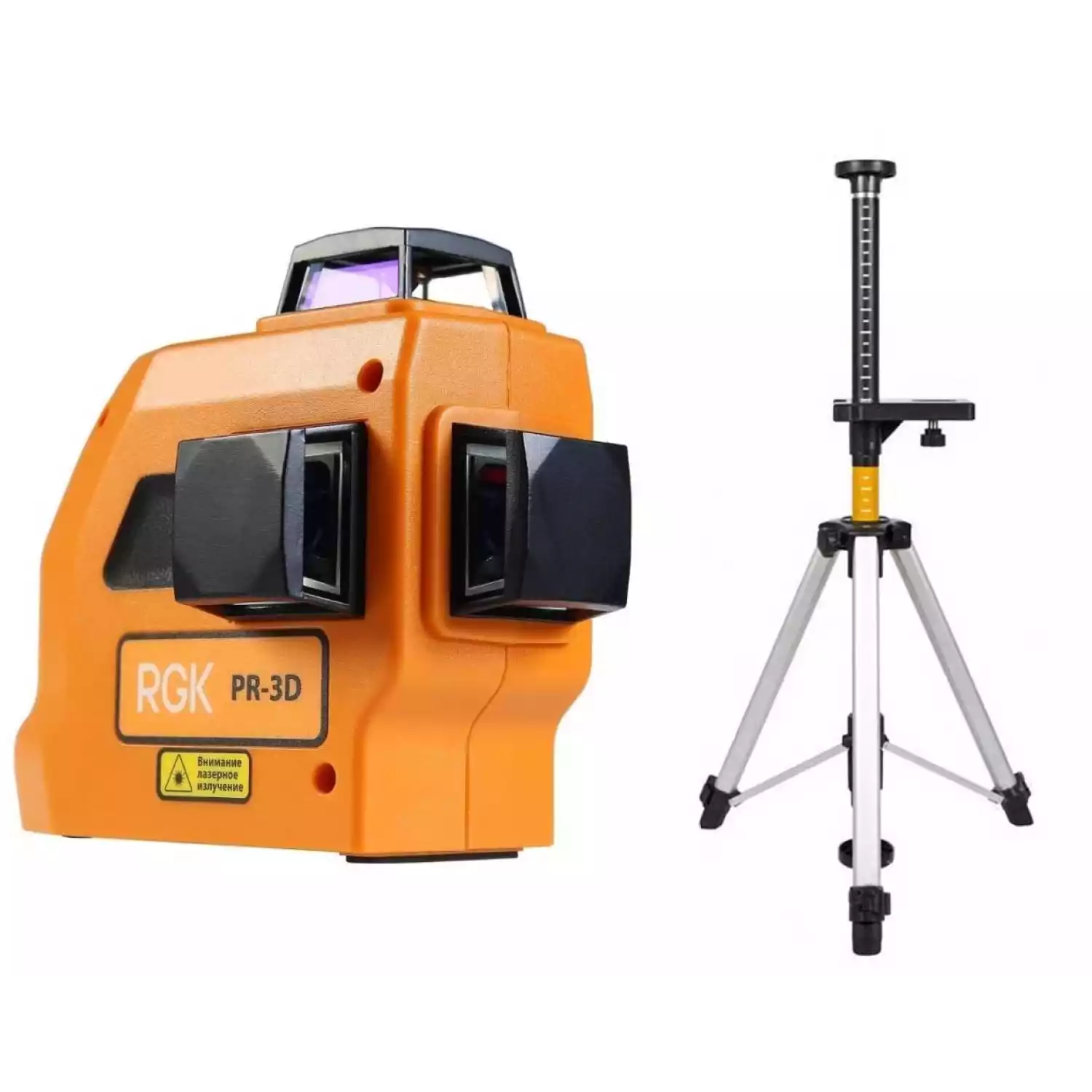 Лазерный уровень RGK PR-3D + штанга-упор RGK CG-2 минимальная комплектация - 1