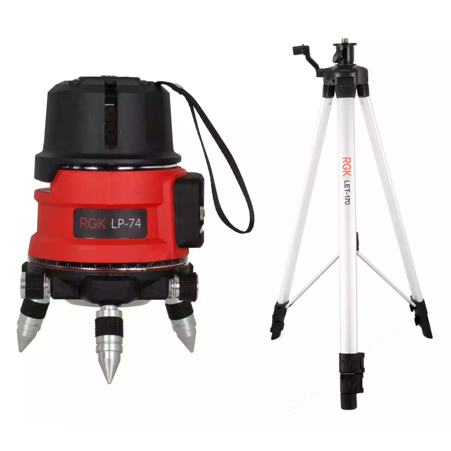 Лазерный уровень RGK LP-74 + штатив RGK LET-170 - 1