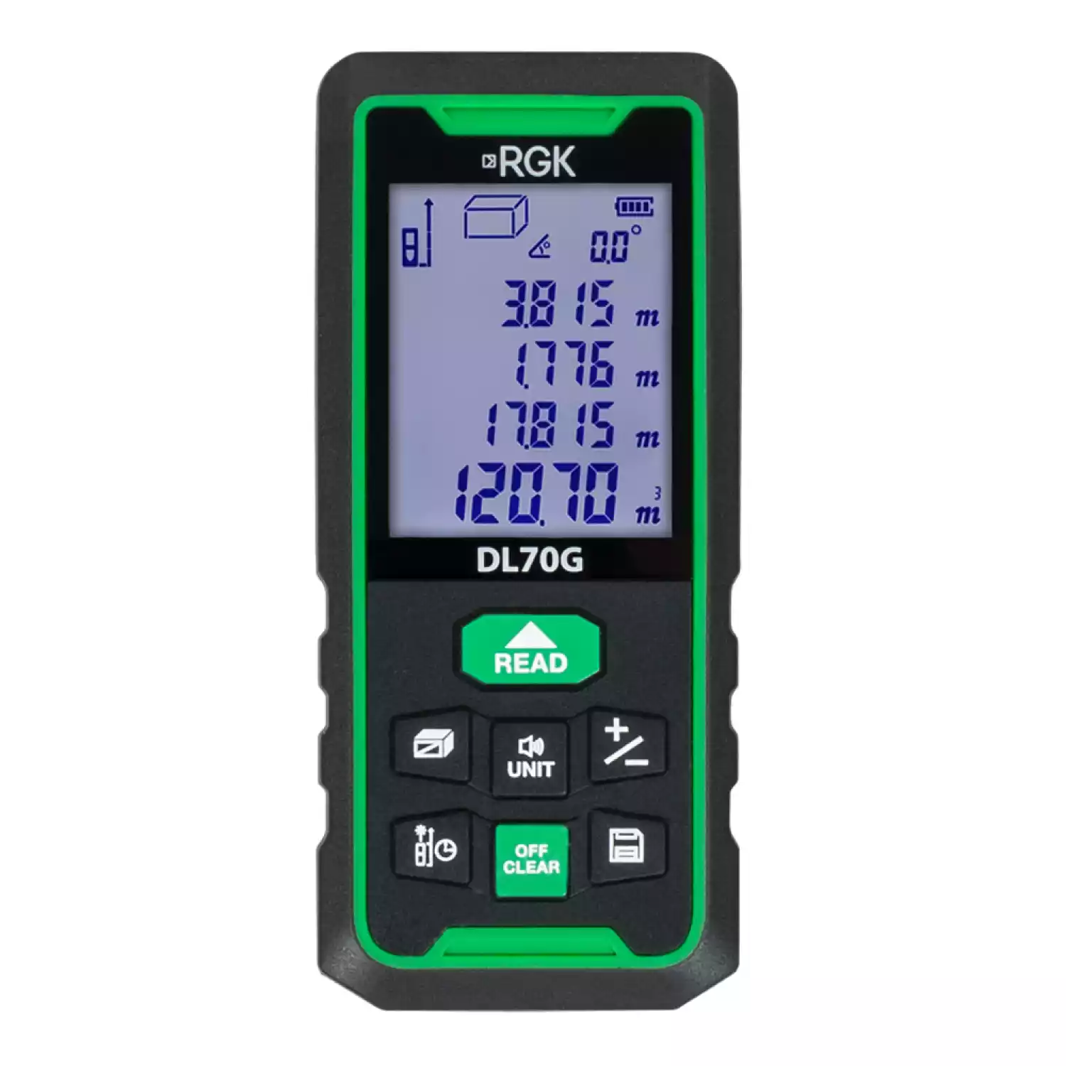 Лазерный дальномер RGK DL70G - зеленый луч - 1