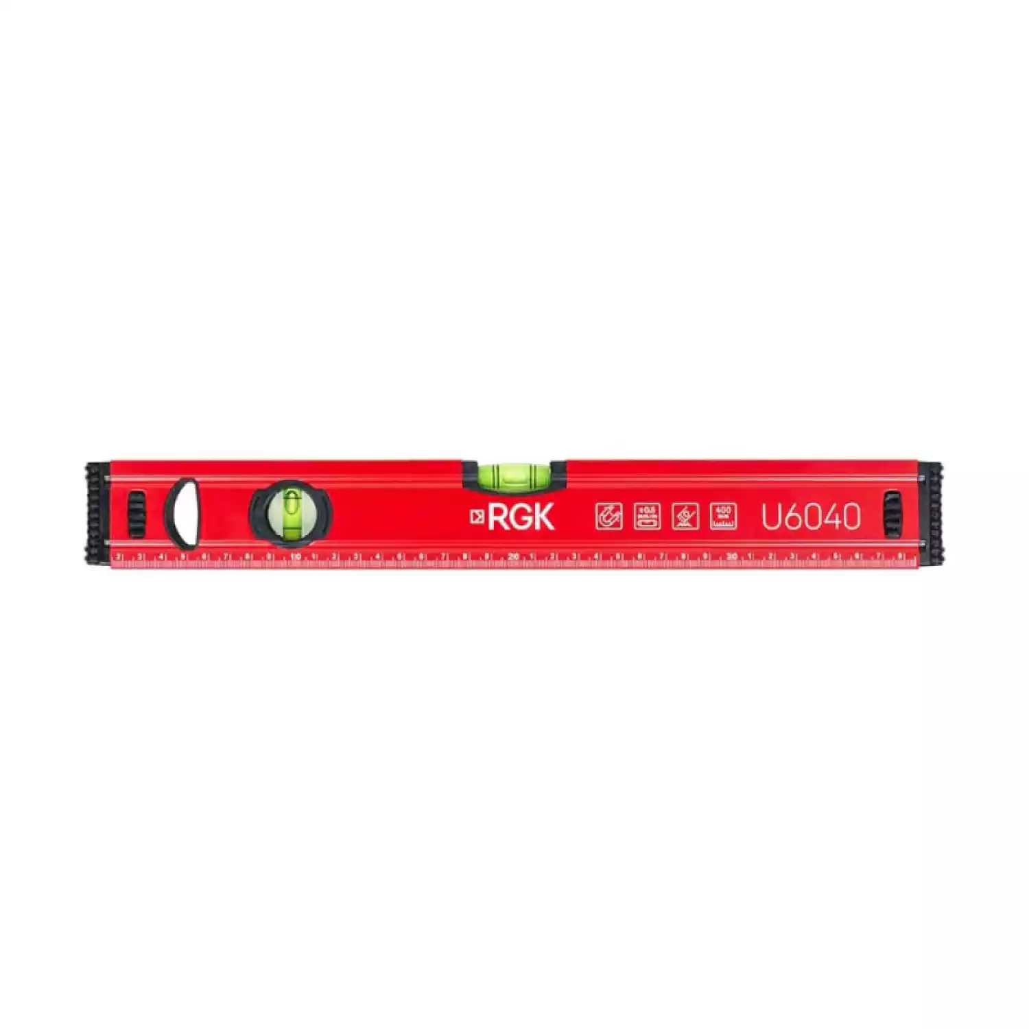 Пузырьковый строительный уровень с магнитом RGK U6040 0,4 м (40 см) - 1