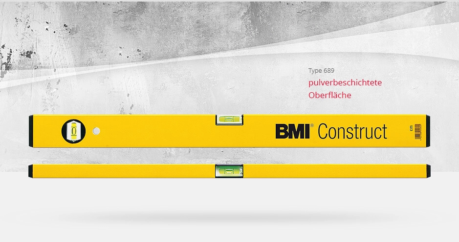 Строительный уровень BMI Construct 689P 80 см - 2