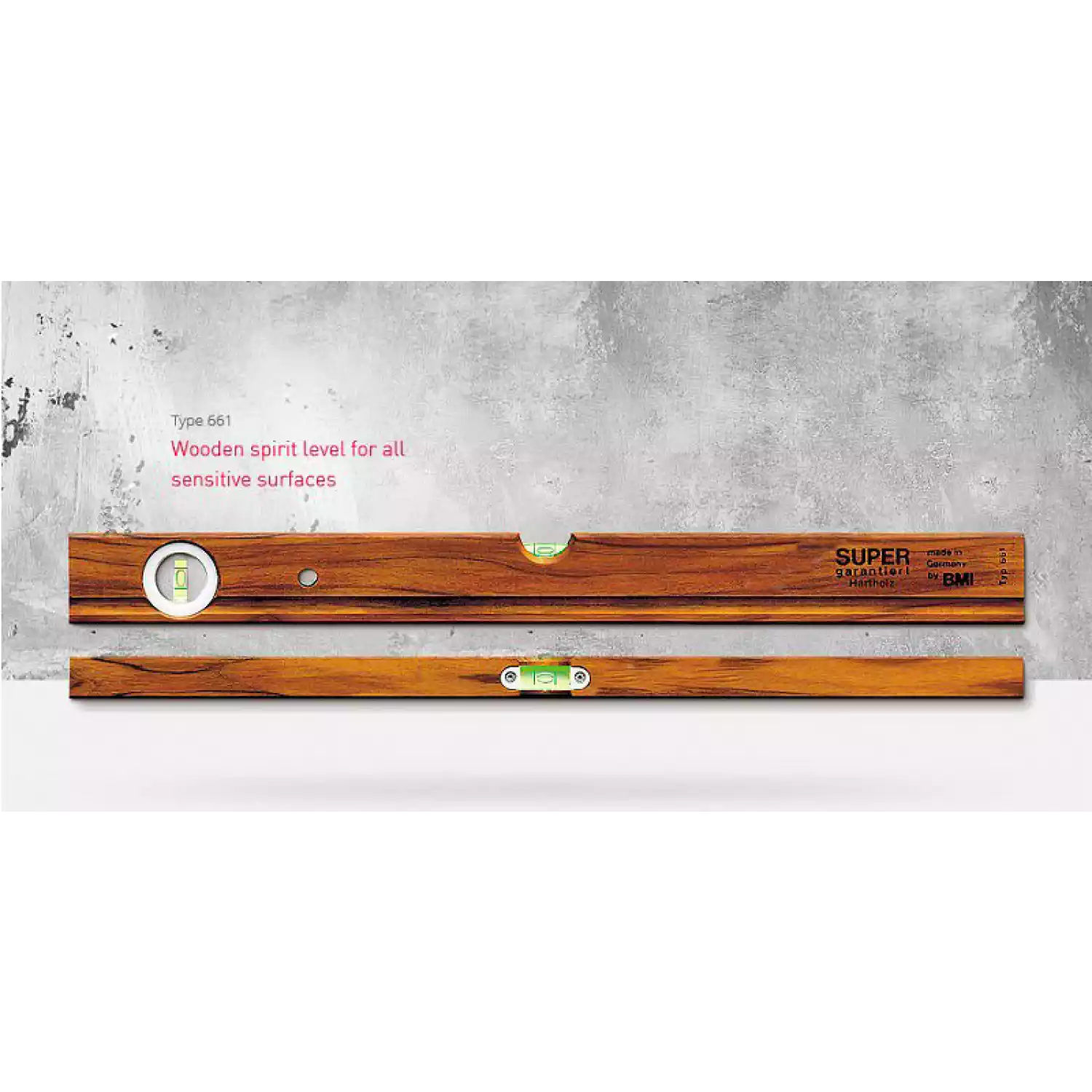 Строительный уровень BMI Hardwood 661060 60 см - 2