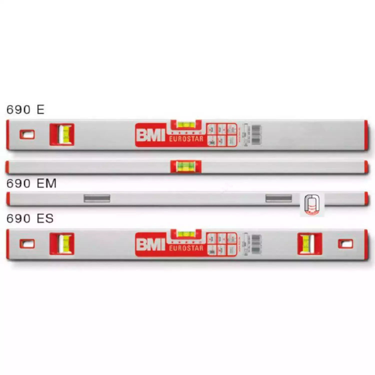 Строительный уровень BMI Eurostar 690EM 100 см - 3