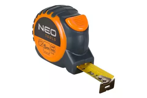 Рулетка Neo 67-165 5м/25мм с фиксатором selflock