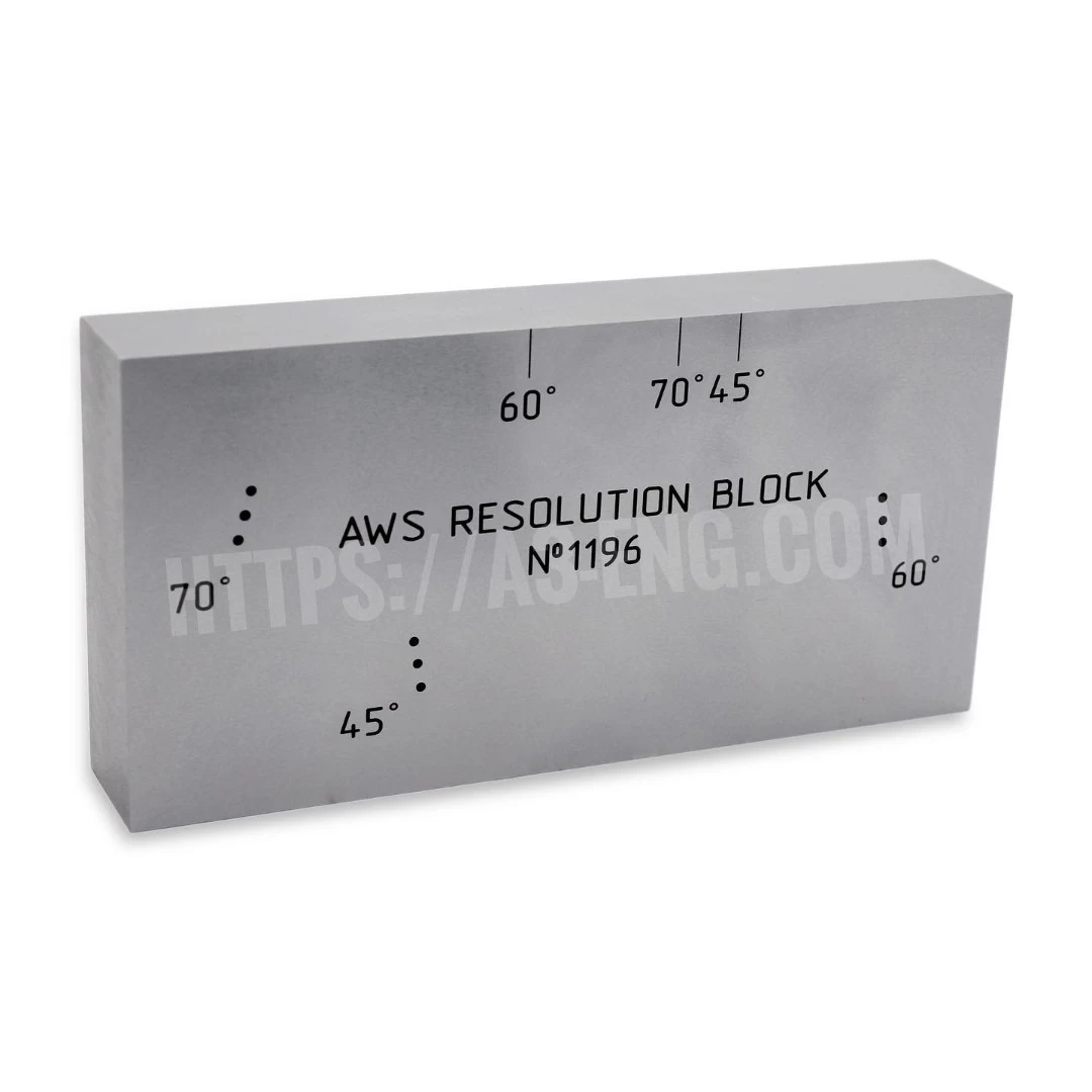Калибровочный блок в соответствии с американским стандартом AWS D1.1:2000. Блок RC – resolution reference block. - 1