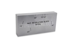 Калибровочный блок в соответствии с американским стандартом AWS D1.1:2000. Блок RC – resolution reference block.