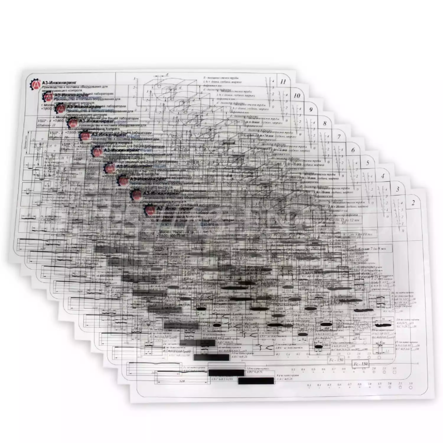 Универсальный шаблон радиографа (УШР-4) - 3